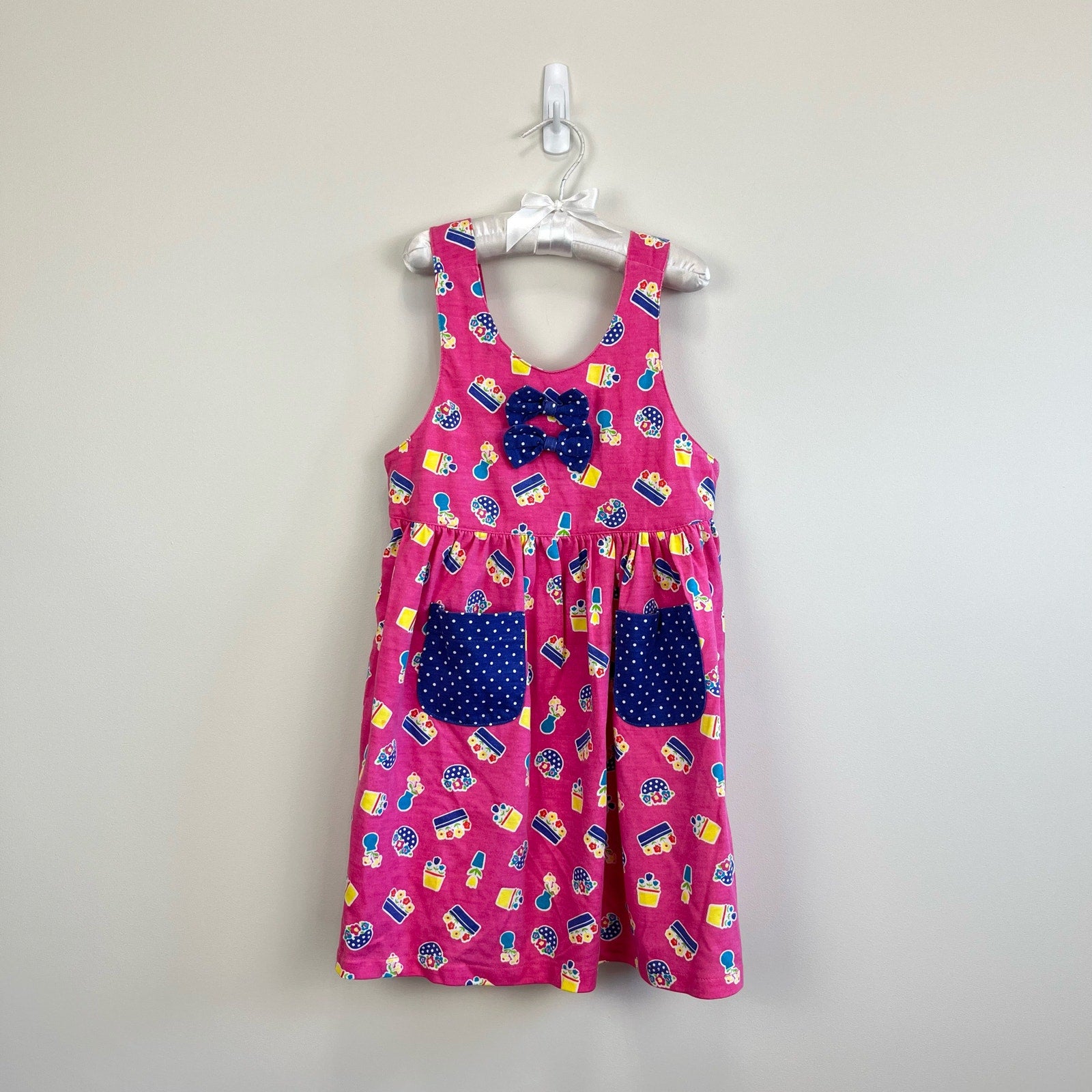 Vintage Kids Classics Pink Garden Dress 6