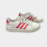 Load image into Gallery viewer, Adidas Girls Grand Court Sneakers Pink White 13
