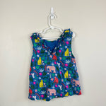 Load image into Gallery viewer, Mini Boden Ruffle Jungle Tank Top 6-7
