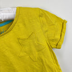 Load image into Gallery viewer, Mini Boden Star Pocket Slub Tee Yellow 7-8
