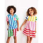 Load image into Gallery viewer, Mini Boden Hotch Potch Stripe Towelling Shorts 5-6
