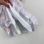 Load image into Gallery viewer, Bonnie Baby Pastel Stripe Seersucker Dress 6-9 Months
