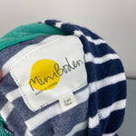 Load image into Gallery viewer, Mini Boden Navy &amp; White Stripe Towelling Throw-On 5-6
