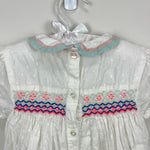 Load image into Gallery viewer, Mini Boden Smocked White Eyelet Dress 3-4
