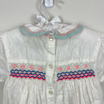 Load image into Gallery viewer, Mini Boden Smocked White Eyelet Dress 3-4
