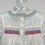 Load image into Gallery viewer, Mini Boden Smocked White Eyelet Dress 3-4
