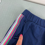 Load image into Gallery viewer, J. Crew Girls Navy Blue Rainbow Stripe Shorts Medium
