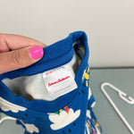 Load image into Gallery viewer, Hanna Andersson Baby Printed French Terry Dress Blue Rain or Shine 60 cm 3-6 Months
