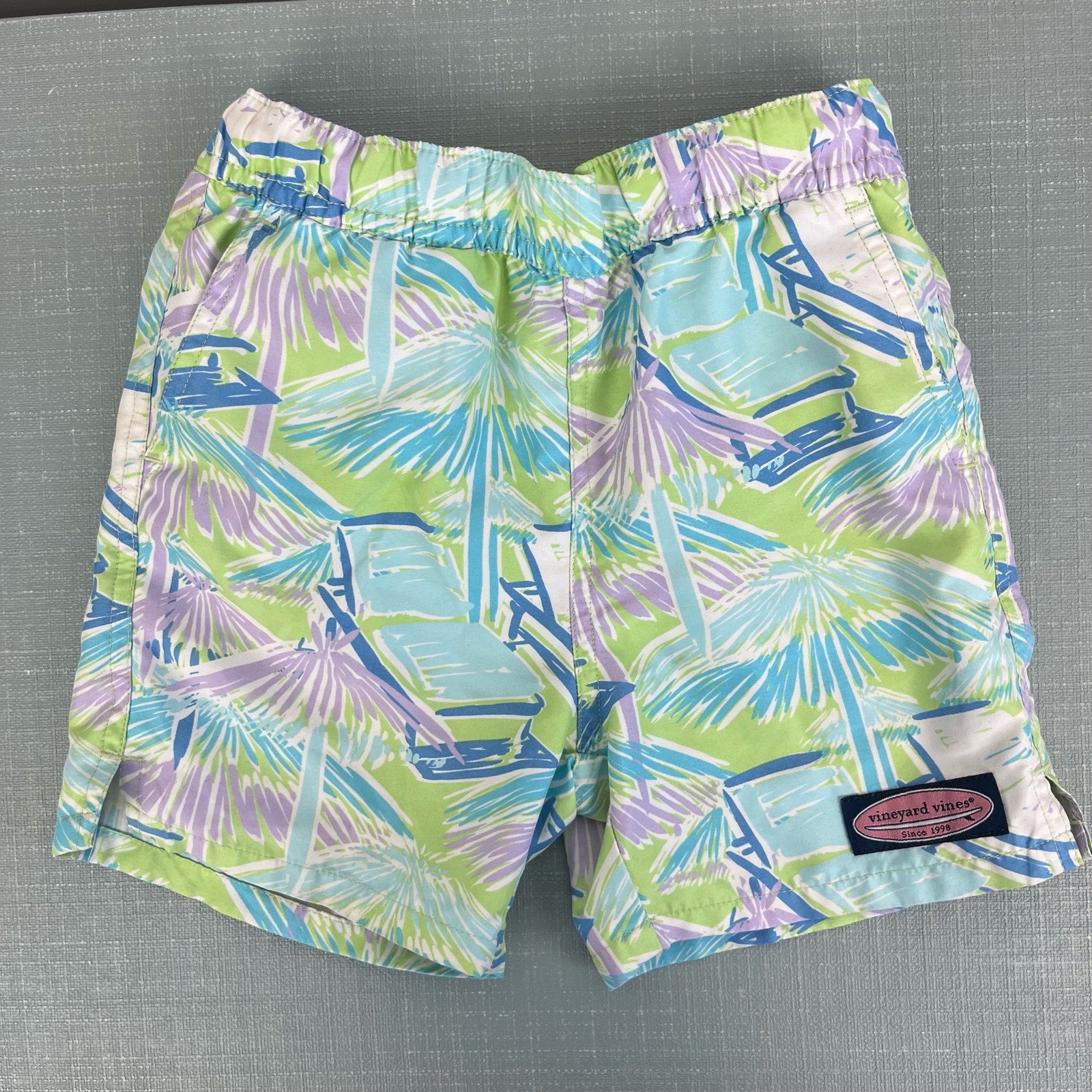 Vineyard Vines Printed Chappy Swim Trunks 4T