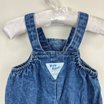 Load image into Gallery viewer, Vintage OshKosh B&#39;gosh Blue Jean Footie Overalls 3-6 Months
