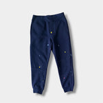 Load image into Gallery viewer, Polo Ralph Lauren Logo Fleece Jogger Pant Navy Paint Splatter 6
