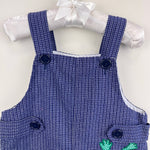 Load image into Gallery viewer, Vintage Samara Applique Frog Shortall Romper 2T
