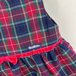 Load image into Gallery viewer, Vintage OshKosh B'gosh Plaid Bow Dress 12 Months
