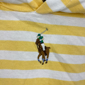 Ralph Lauren Kids Striped Cotton Hoodie Empire Yellow 3T