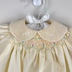 Load image into Gallery viewer, Vintage Polly Flinders Smocked Yellow Dress 6-12 Months
