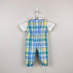 Load image into Gallery viewer, Vintage Good Lad of Philadelphia Plaid Bunny Suit Romper 3-6 Months USA
