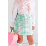 Load image into Gallery viewer, The Beaufort Bonnet Company Perrin Pocket Skirt Putney Plaid with Brass Buttons 8
