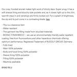 Load image into Gallery viewer, Mini Boden Cosy Sherpa-lined Anorak Jacket Moroccan Blue Dinosaur 6-7
