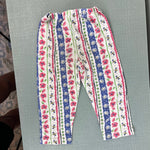 Load image into Gallery viewer, Vintage OshKosh B'gosh Striped Floral Garden Leggings 24 Months
