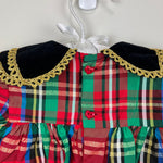 Load image into Gallery viewer, Vintage Martha&#39;s Miniatures Festive Red Plaid Dress 12 Months USA
