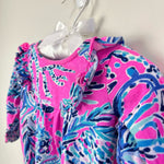 Load image into Gallery viewer, Lilly Pulitzer Girls Velma Bodysuit Mandevilla Pink New Kids on the Dock 3-6 Months

