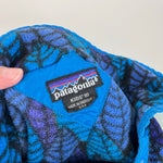 Load image into Gallery viewer, Vintage 90s Patagonia Synchilla Snap-T Fleece Blue Purple Leaf Kids 10
