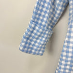 Load image into Gallery viewer, Ralph Lauren Gingham-Print Cotton Footed Coverall Blue White 6 Months
