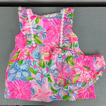Load image into Gallery viewer, Lilly Pulitzer Girls Annabelle Infant Dress Multi Take It From Your Mums 12-18 months

