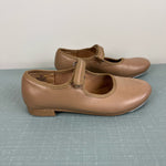 Load image into Gallery viewer, Dance Class Toddler Molly Jane Caramel Tap Shoes with Straps 12
