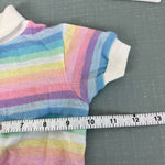 Load image into Gallery viewer, Vintage Carter's Pastel Rainbow Striped Polo Shirt 2T USA
