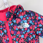 Load image into Gallery viewer, The North Face Girls Reversible Perrito Jacket Pink Floral 0-3 Months
