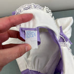 Load image into Gallery viewer, Vintage Purple Pinafore Embroidered Elephant Dress Baby Girl
