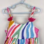 Load image into Gallery viewer, Mini Boden Tiered Tassel Maxi Dress Multi Rainbow Zebra 6-7
