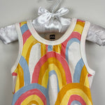 Load image into Gallery viewer, Tea Collection Rainbow Ruffle Romper 12-18 Months
