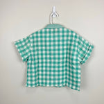Load image into Gallery viewer, Vintage Esprit Kids D'Amor Green Plaid Button Up Collared Shirt 7-8
