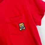 Load image into Gallery viewer, Moschino Kids Short Sleeve Red Teddy Bear Logo Pocket T-Shirt 8
