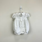 Load image into Gallery viewer, Vintage White Lace Bow Romper 12 Months
