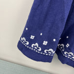 Load image into Gallery viewer, Mini Boden Embroidered Tie Waist Dress Indigo 6-7
