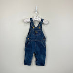 Load image into Gallery viewer, Vintage OshKosh B'gosh Blue Jean Overalls 3-6 Months USA
