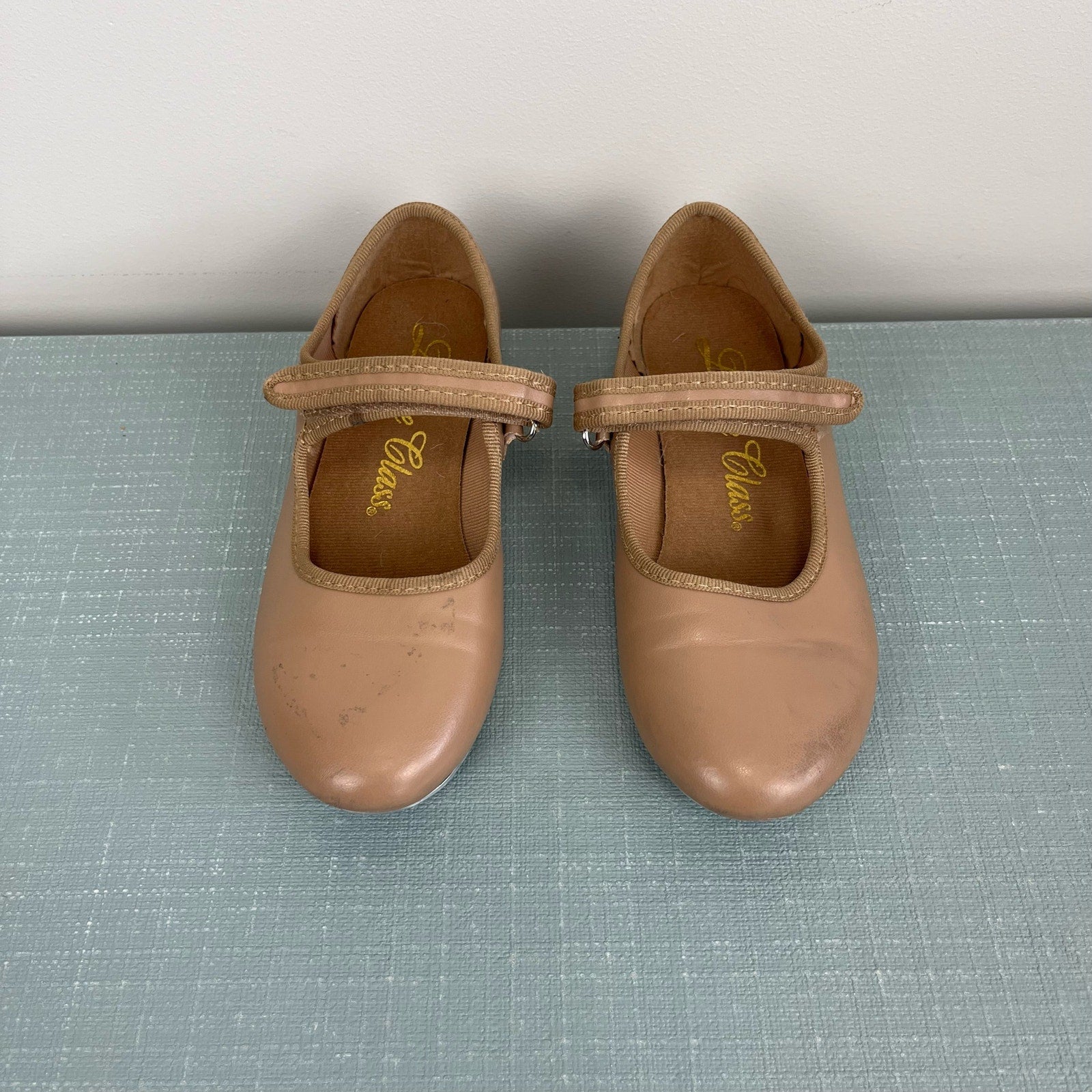 Dance Class Toddler Molly Jane Caramel Tap Shoes with Straps 12