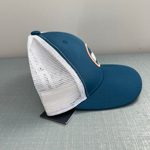 Vineyard Vines Boys' Whale Dot Performance Trucker Hat Mallard Blue NWT