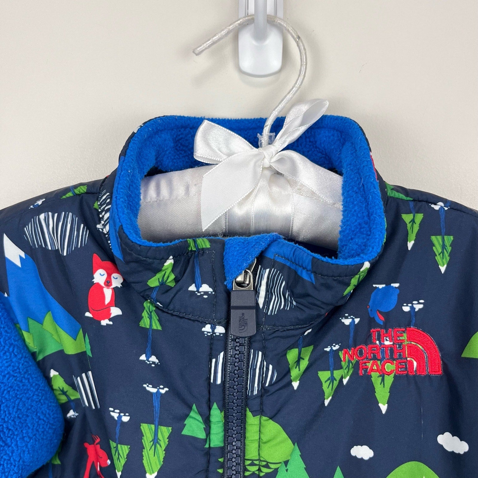 The North Face Blue Woodland Denali Fleece Jacket 6-12 Months