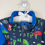 Load image into Gallery viewer, The North Face Blue Woodland Denali Fleece Jacket 6-12 Months
