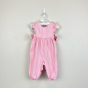 Bella Bliss Pink Corduroy Berkley Overalls 6 Months