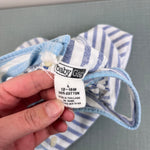 Load image into Gallery viewer, Vintage Gap Mixed Blue Stripe Bubble Romper L 12-18 Months
