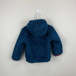 Load image into Gallery viewer, Patagonia Reversible Tribbles Jacket Blue Red Stripes 2T
