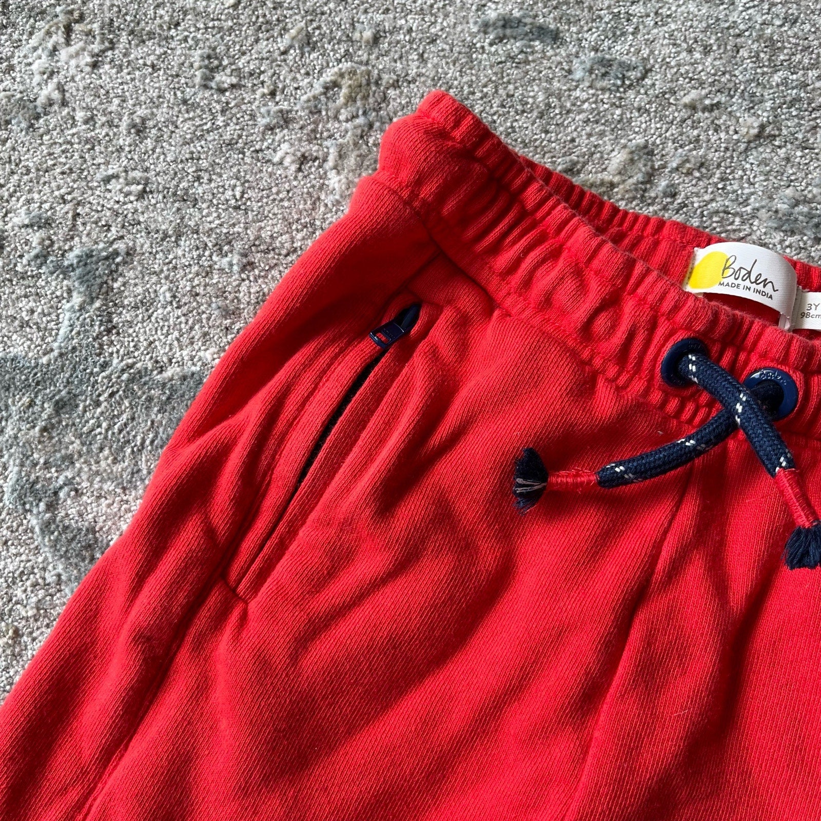 Mini Boden Warrior Knee Joggers Red 3T