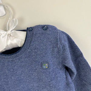 Mayoral Baby Blue Crewneck Sweater 18 Months