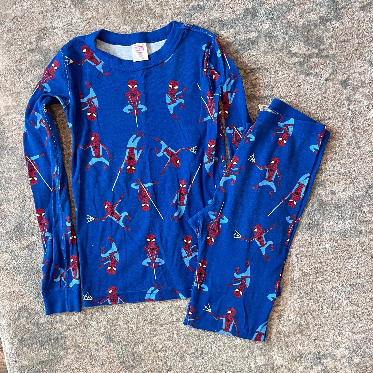 Hanna Andersson Marvel Spiderman Long John Pajamas 140 cm 10