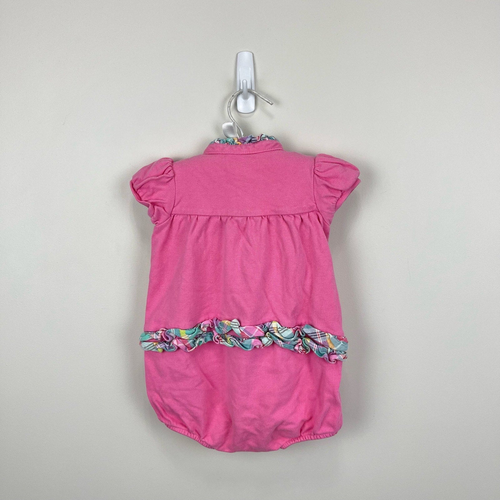 Ralph Lauren Pink Ruffle Romper 9 Months